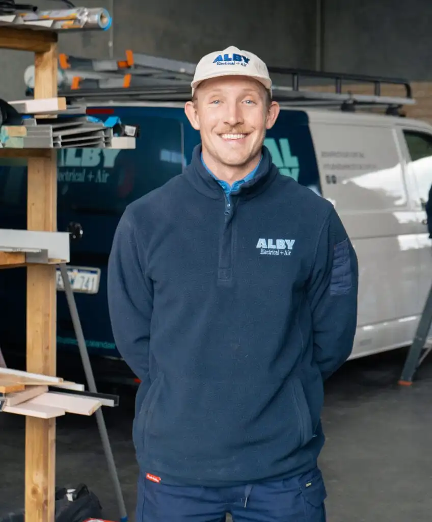 Alby Electrical technician ready to assist with switchboard upgrades in Perth.