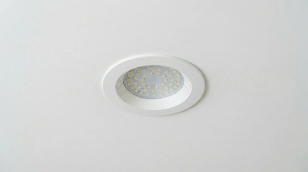 LED downlight installed in a ceiling, highlighting the need for electrician expertise in Perth.