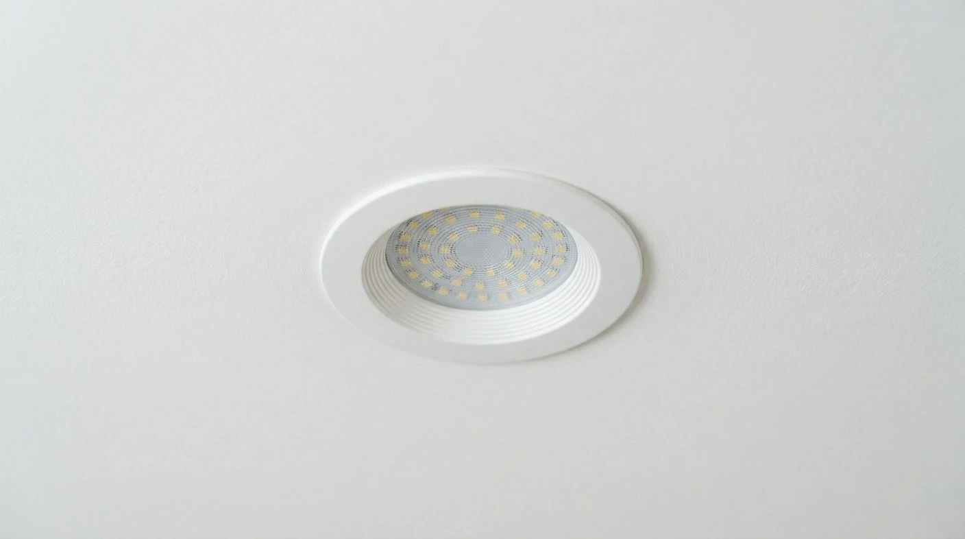 LED downlight installed in a ceiling, highlighting the need for electrician expertise in Perth.