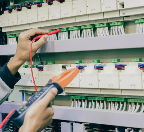electrical engineers test operation electrical control equipment 539854 2429